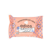 Adios Compostable Pet Wipes