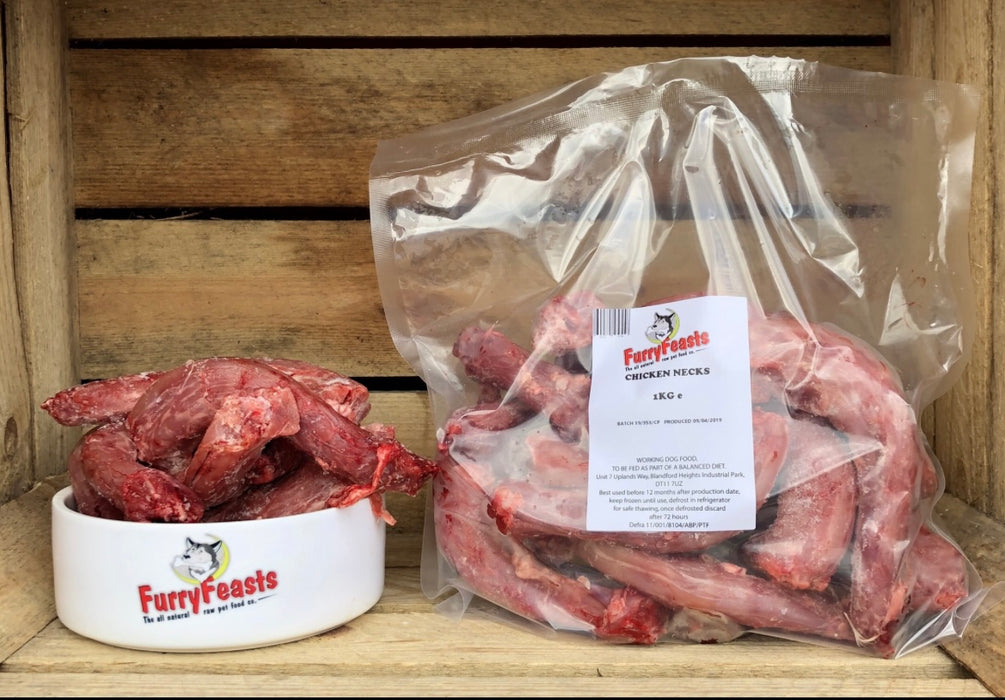 Furry Feasts Chicken Necks 1kg