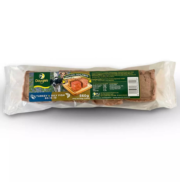 Dougies Turkey & Oily Fish 80/10/10 560g