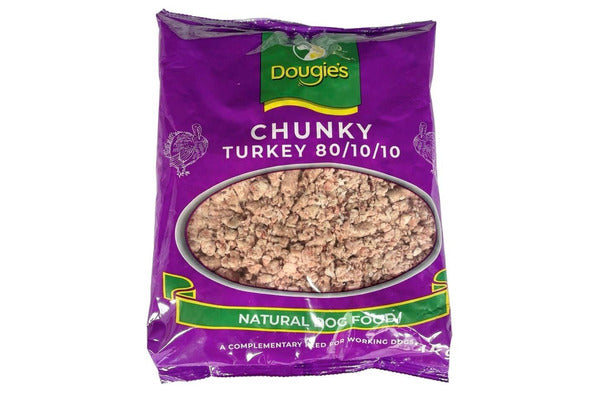 Dougies Chunky Turkey Free Flow Mince 1kg